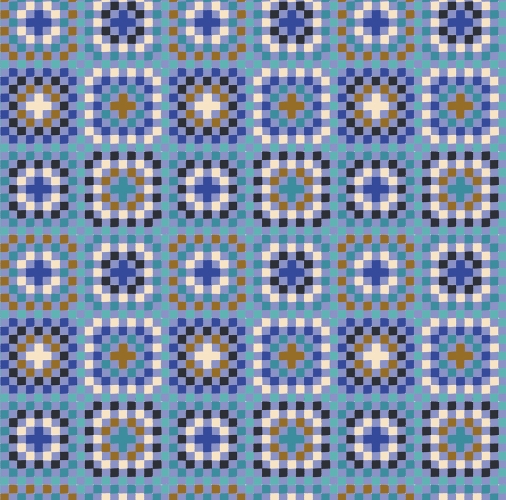 Baumwolle Patchwork -  Alexia Abegg - Ruby Star Society - Meadow Star - Dusk Granny Square